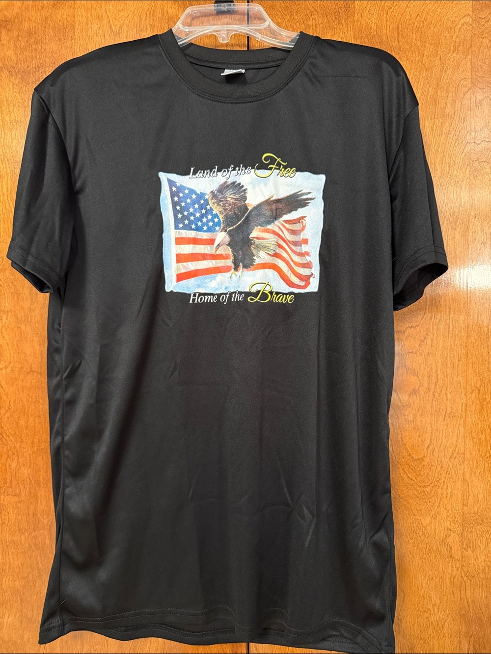 Black Patriotic Eagle Graphic Short Sleeve Tee